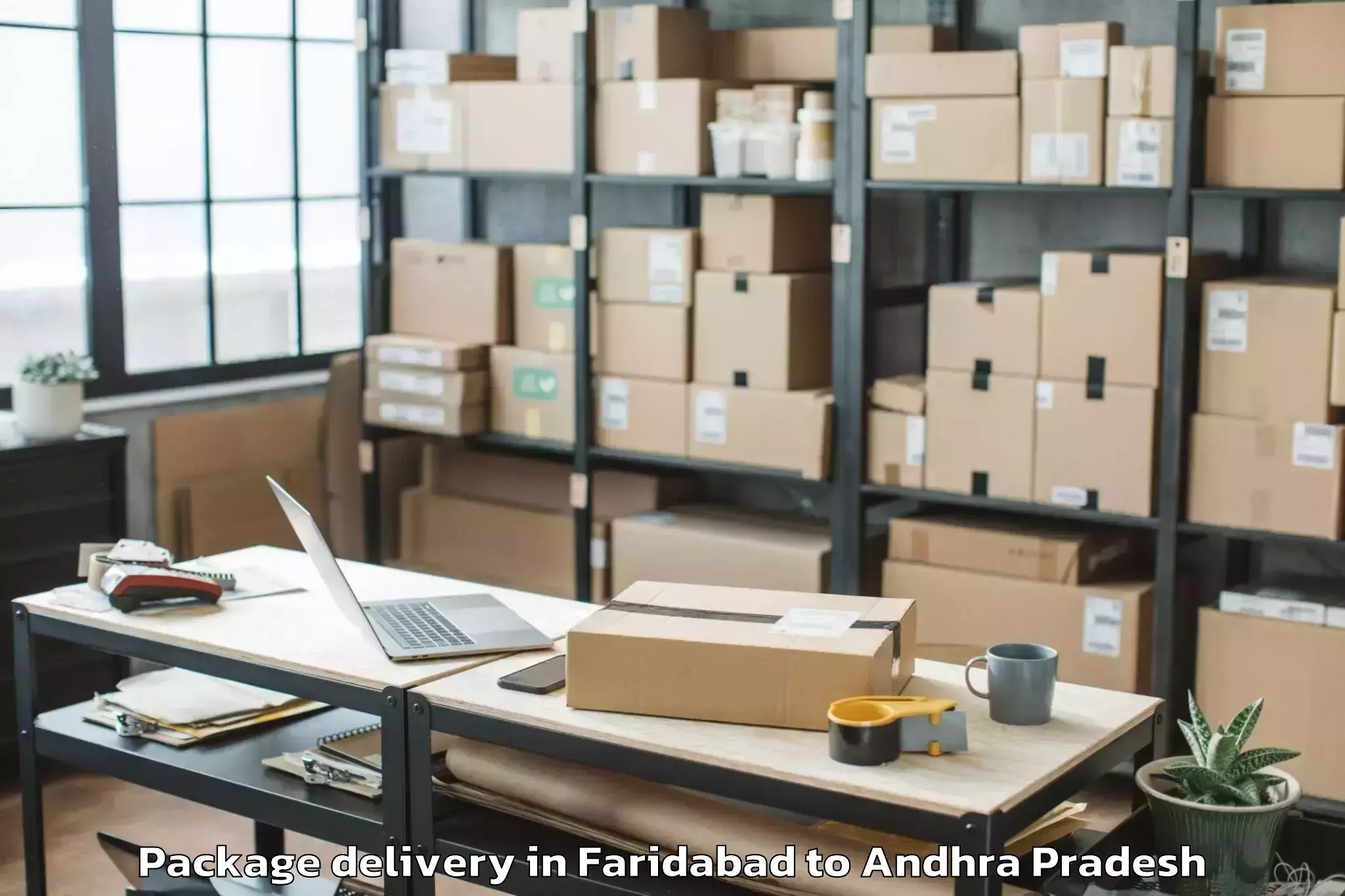 Easy Faridabad to Vepagunta Package Delivery Booking